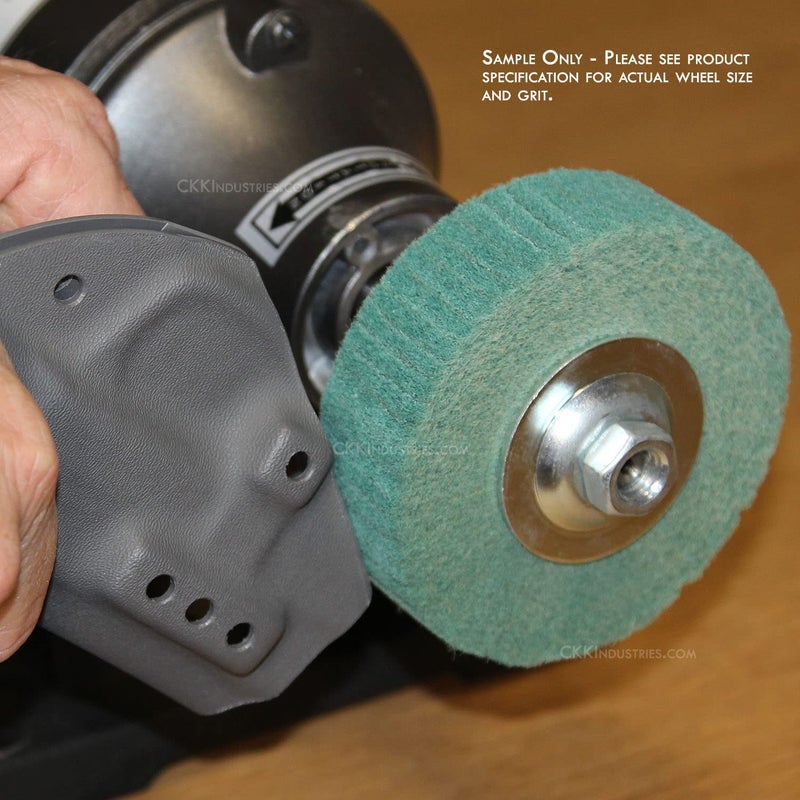 Holstex Abrasive Wheels - 3 Wheel Pro Combo Kit - (4.0 Dia. x 0.50 Thickness) - (400, 600, 800 Grits) - Image 5
